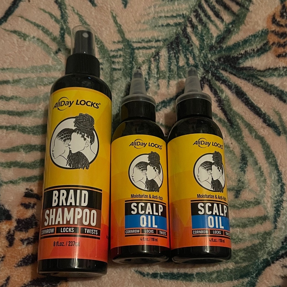 AllDay Locks Braid Shampoo and Scalp Oil Set